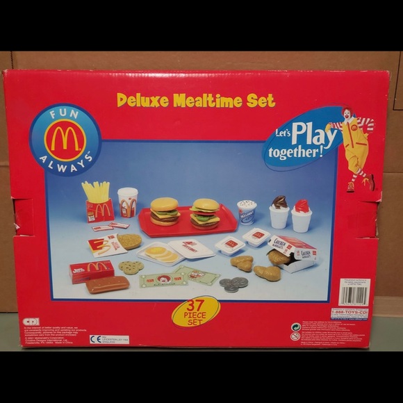 McDonald's Toys Vintage Mcdonalds Deluxe Mealtime Food Set Poshmark